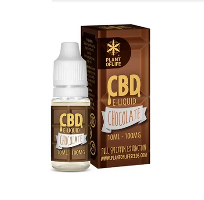 E-Líquido 10ml com 1% de CBD Chocolate Plant of Life - Para cigarros electrónicos/vapes - WeedZone 