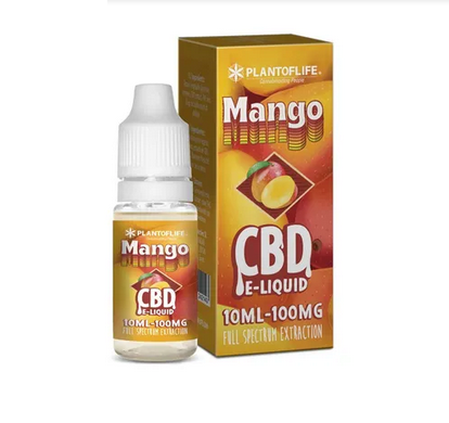 E-Líquido 10ml com 1% de CBD Manga Plant of Life - Para cigarros electrónicos/vapes - WeedZone 